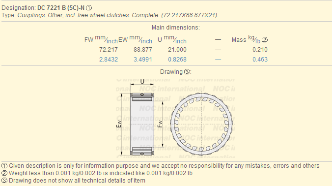 Выключатели свободного хода DC серии Spray Clutch DC 7221 B