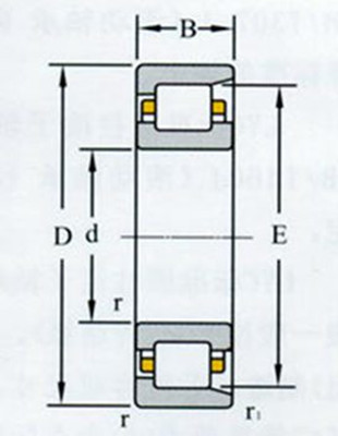 NSK NF314E клиновидный роликоподшипник для двигателя внутреннего сгорания