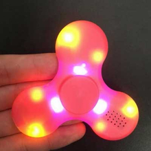 Bluetooth Audio Hand Spinner со светодиодной подсветкой и музыкой, может подключать мобильный телефон,
