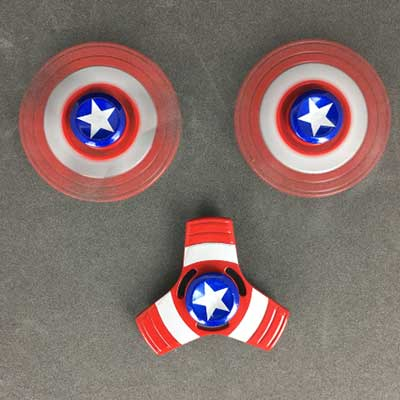 Бэтмен Fidget Рука spinner Американский капитан рука прядильщик Игрушки